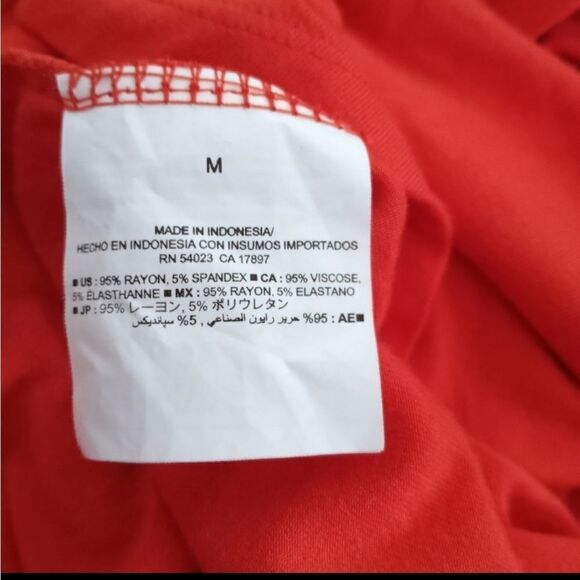 OLD NAVY ORANGE/RED MATERNITY T-SHIRT DRESS SZ.M EUC - Picture 7 of 7